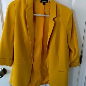 Express yellow blazer